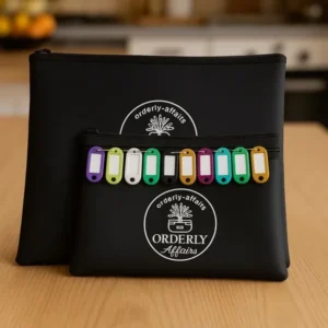 Extra Fireproof key and document bags plus 10 key tags