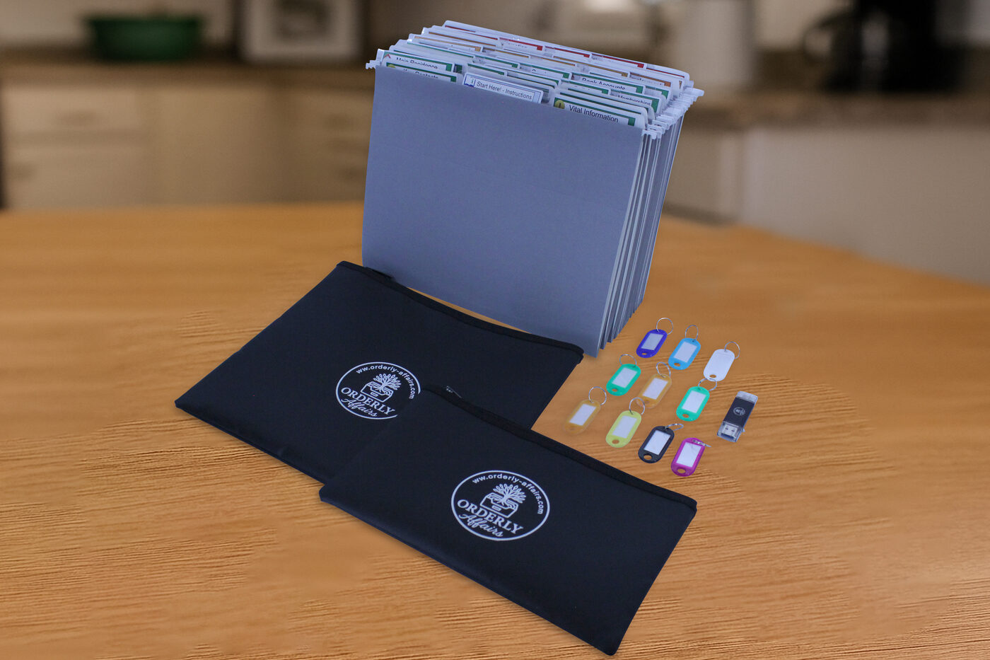 What's inside the Orderly Affairs kit